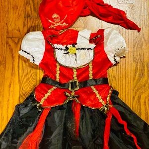 Toddler Pirate Costume Girls 3/4T